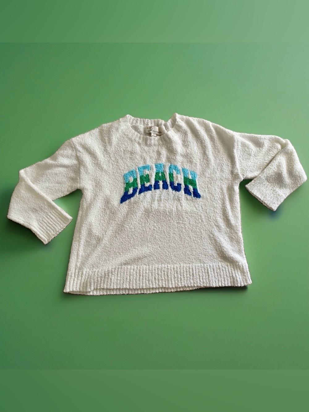 Vintage Havana Brand Slouchy BEACH Pullover Crewneck SWEATER Size Small